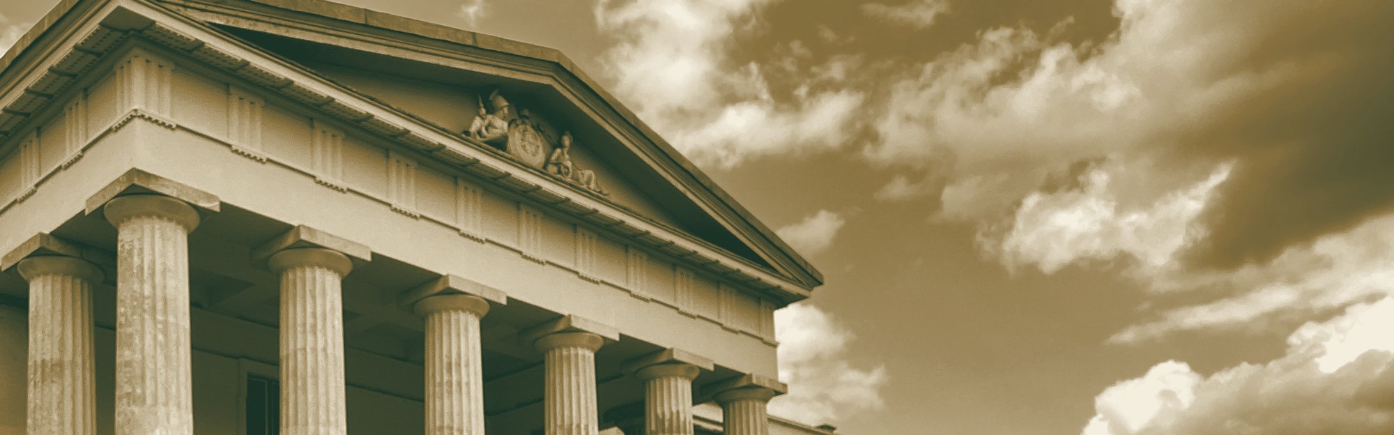 Old College, Royal Military Academy Sandhurst — the Doric portico